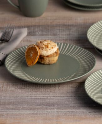 Set of 4 Colorwave Stripe Coupe Accent Plates