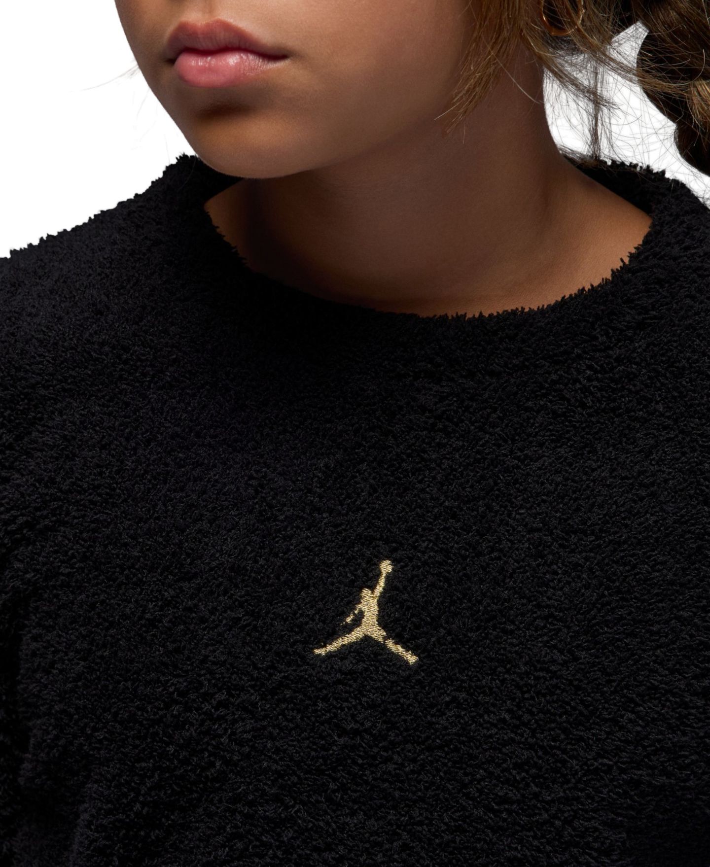 Свитшот Jordan Mountainside Crewneck Sweatshirt для девочек, цвет: Чёрный — фото 3