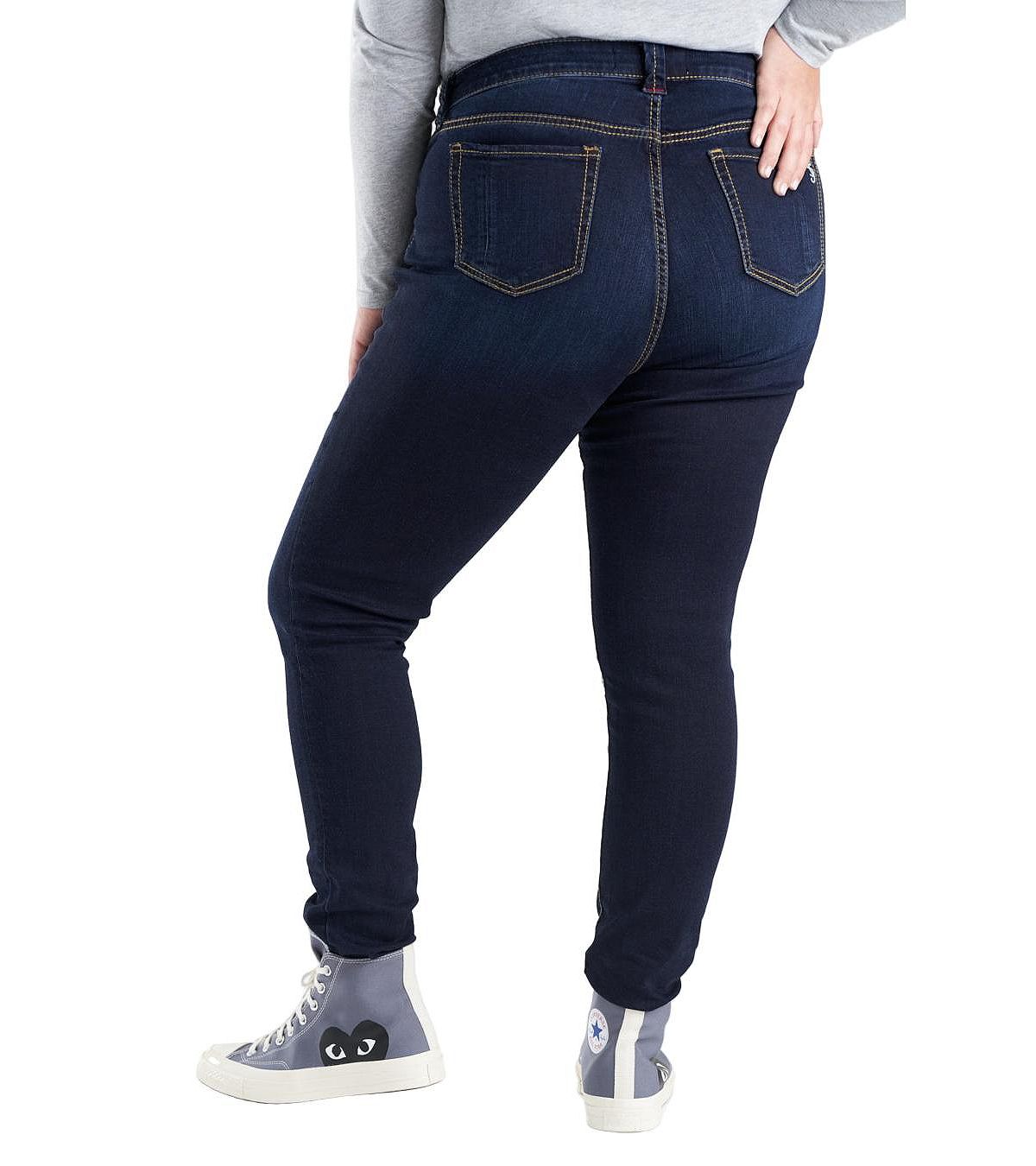 SLINK Jeans Women's Denim High Rise Skinny in 31" inseam - Carolyn view 3 — MAYCSS fashion products