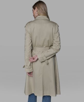 Women's Embroidered Collar Trench Coat