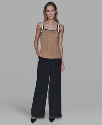 Women's Contrast Sleeveless Tank Top