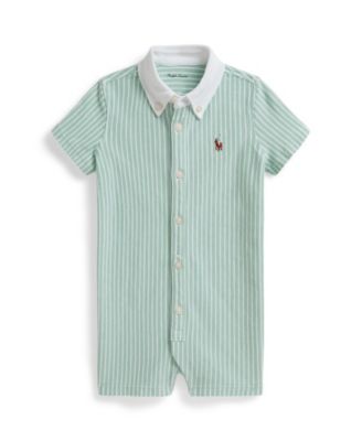 Polo Ralph Lauren Baby Boys Striped Oxford Shortall - Mint 34$