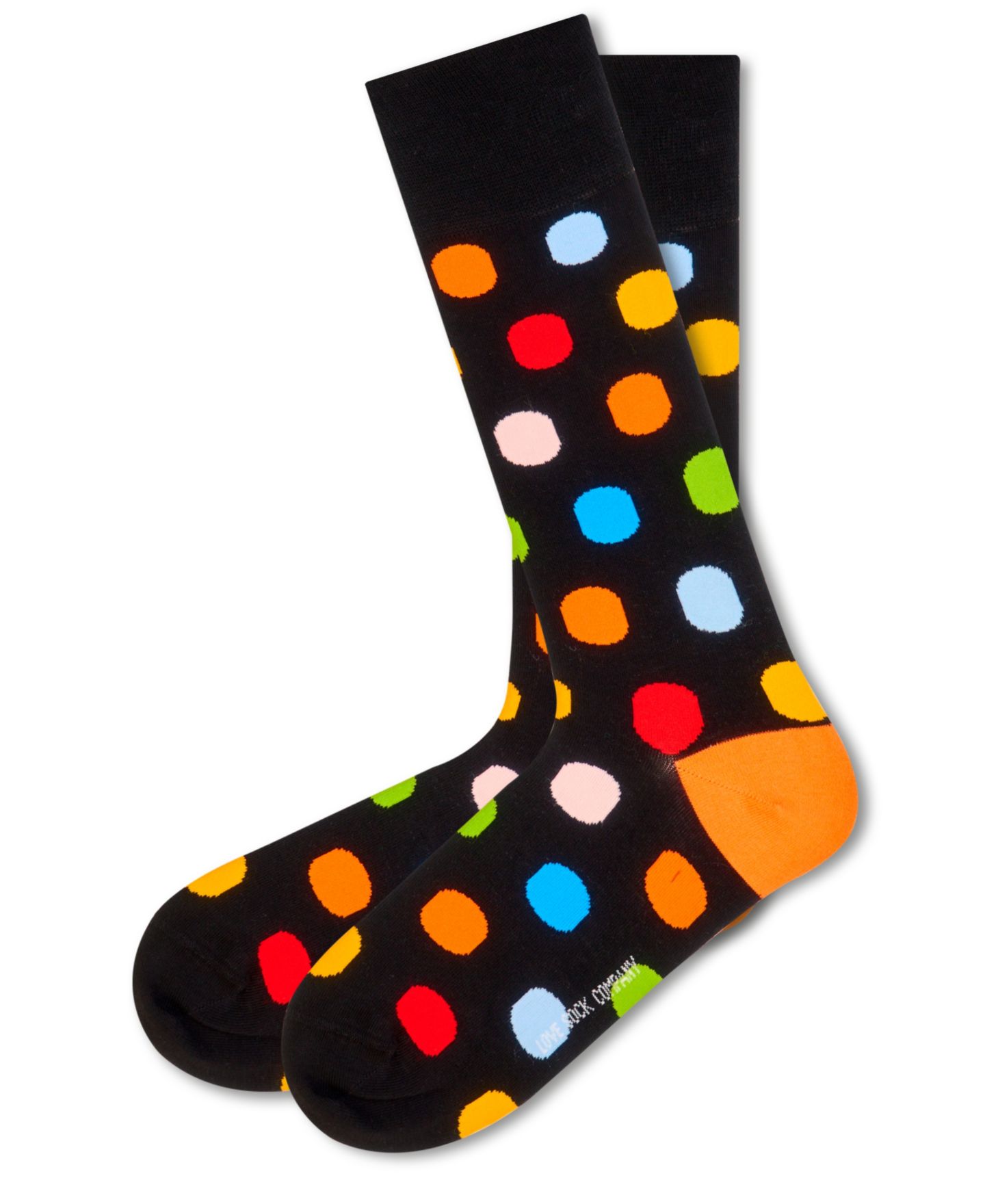 Носки Polka для мужчин — Love Sock Company, цвет: Чёрный — фото 1