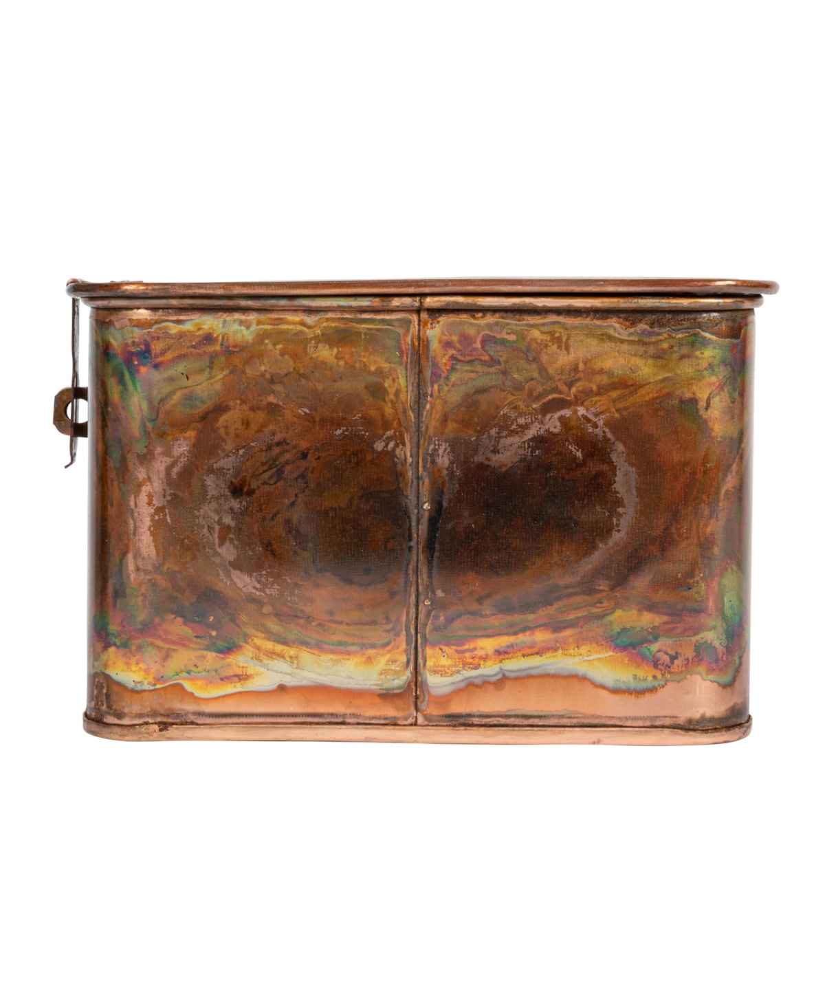 Storied Home Set of 3 Decorative Metal Storage Boxes with Lids