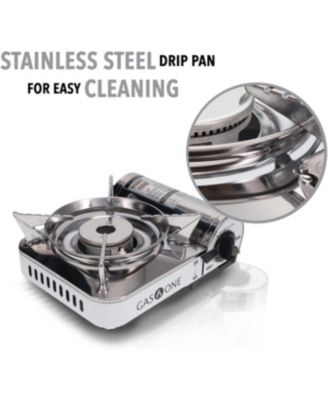 Emergency Gear Camping Mini Butane Portable Gas Stove with Carrying Case with 4 Fuels