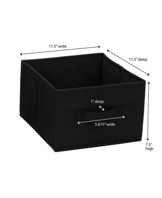 Wide Closet Organizer Drawers 2 Pack, Black