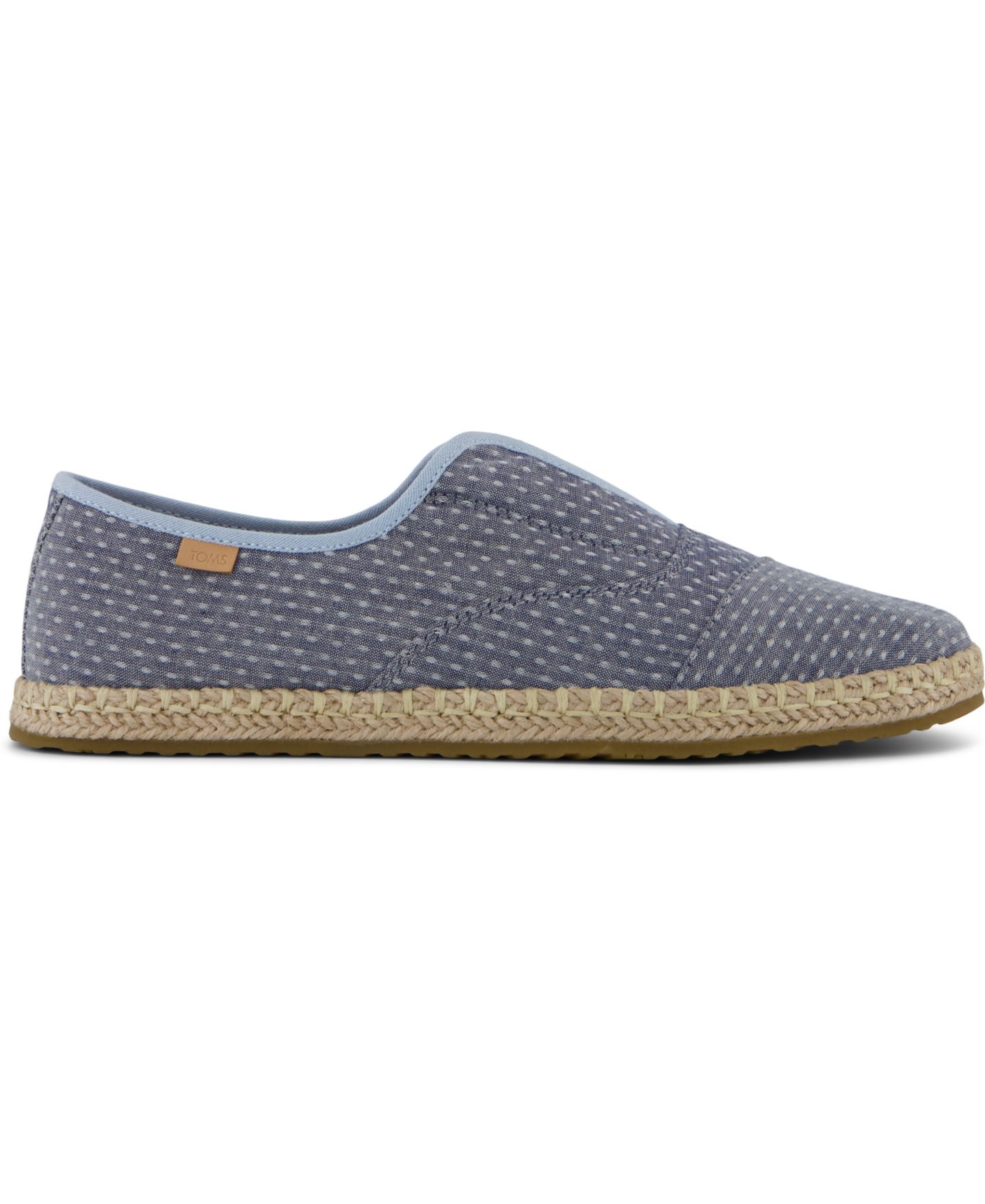 Женские балетки TOMS Palmera Plus Slip-On Espadrilles Flats, цвет: Туманный шамбре — фото 2
