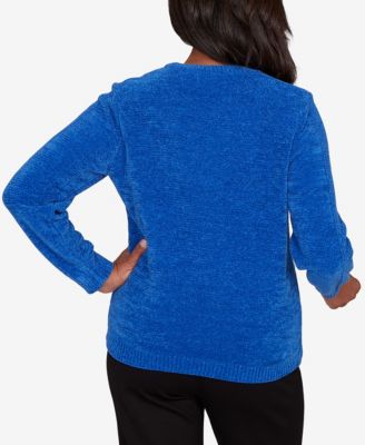 Women's  Classic Cable Chenille Pullover Sweater