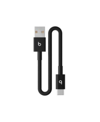 USB-A to USB-C Woven Short Cable (20 cm) - Bolt Black