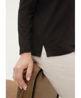 Women's V-Neck Sparkle-Trim T-Shirt