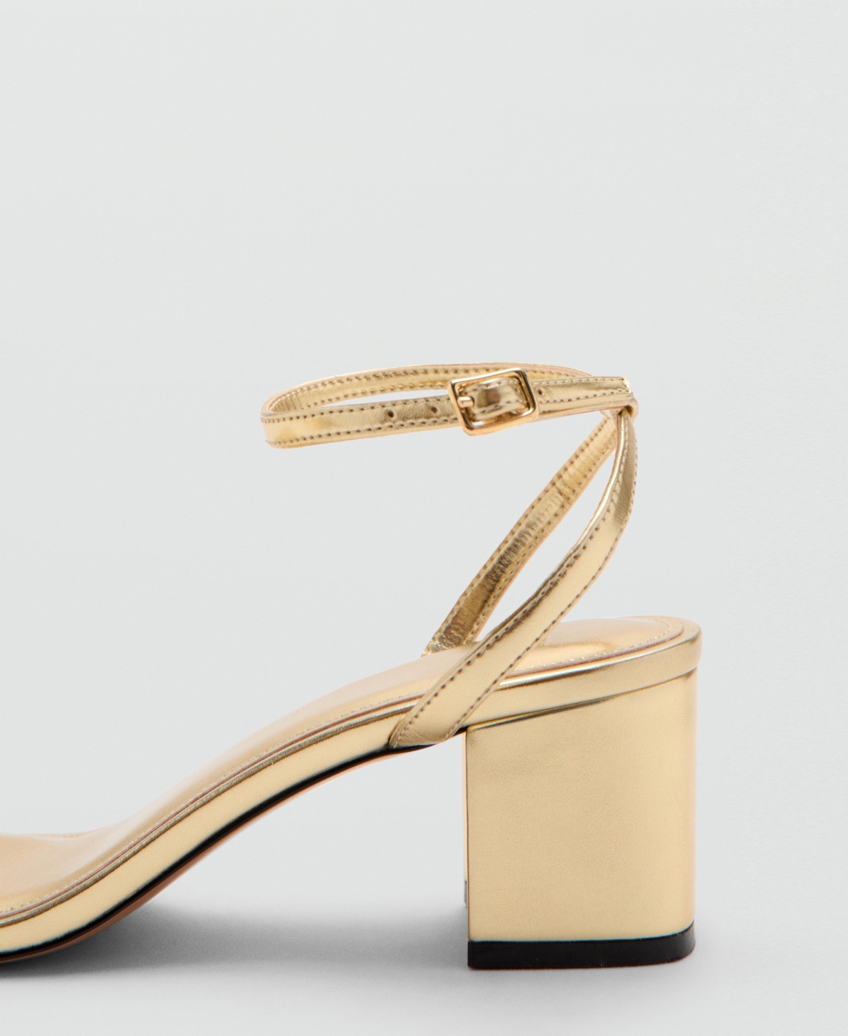 Mango Women's Block-Heel Strap Sandals