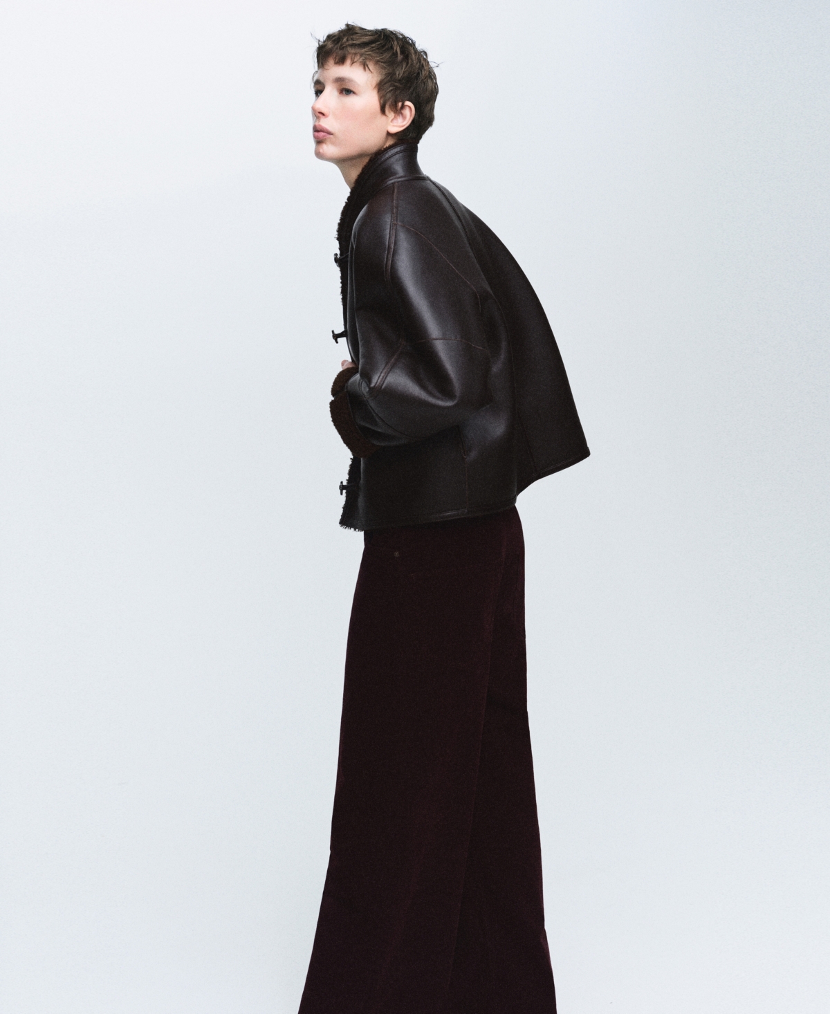 Mango Women's Shearling-Effect Reversible Jacket