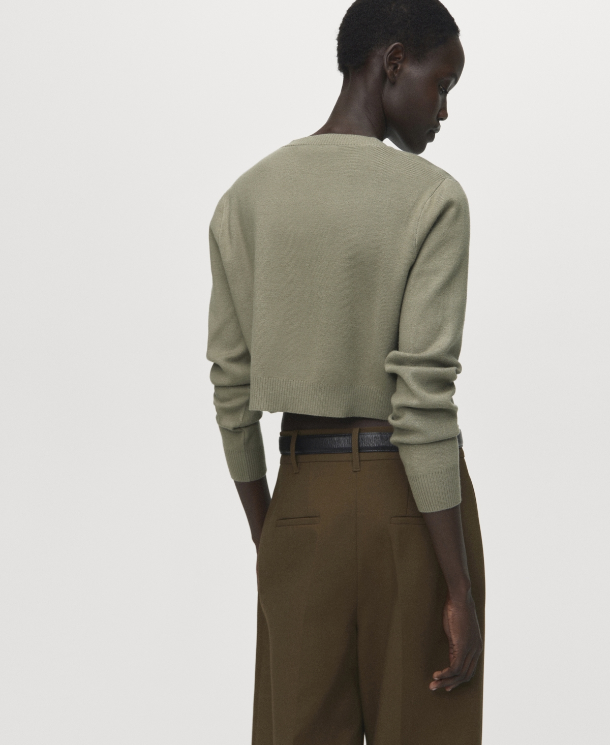 Mango Women's Knitted Button Cardigan