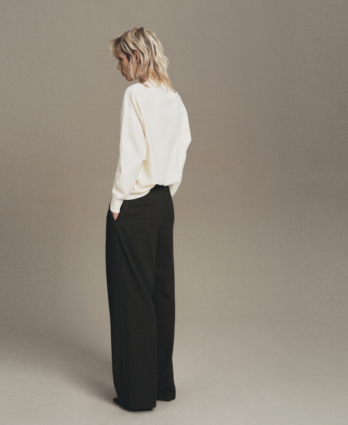 Mango Women's Oversized Combined Sweater