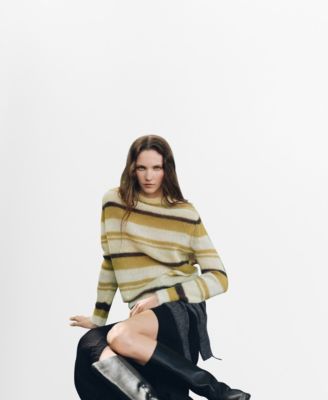 Women's Semi-Transparent Alpaca Sweater