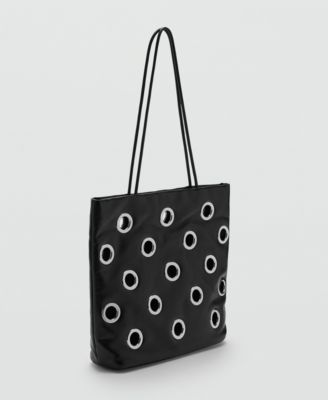 Women's Eyelets Detail Shoulder Bag