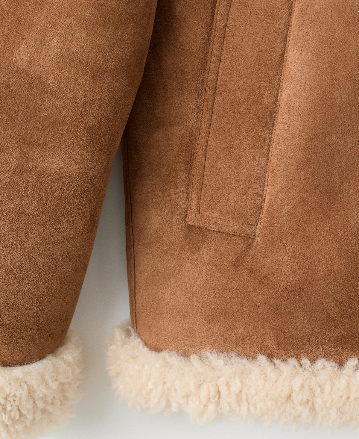 Mango Women's Shearling And Suede-Effect Jacket