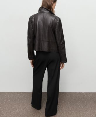 Women's Wide-Leg Mid-Rise Pleated Pants