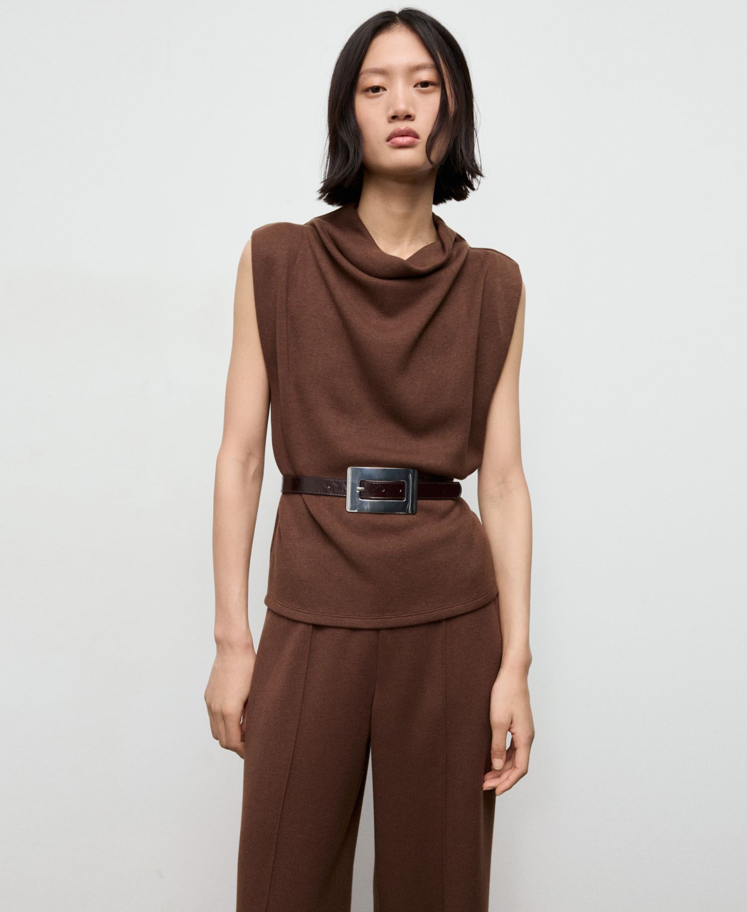 Women's Seam-Detail Straight-Fit Pants