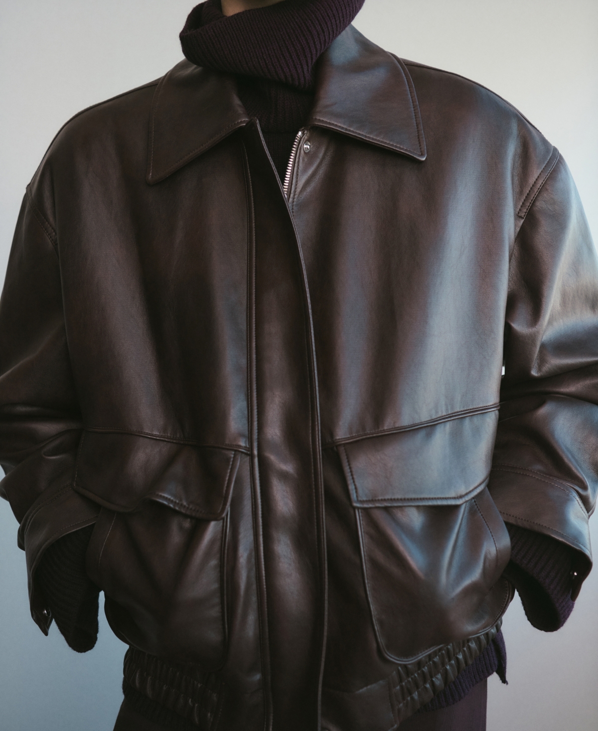 Mango Women's Oversized Leather-Effect Jacket