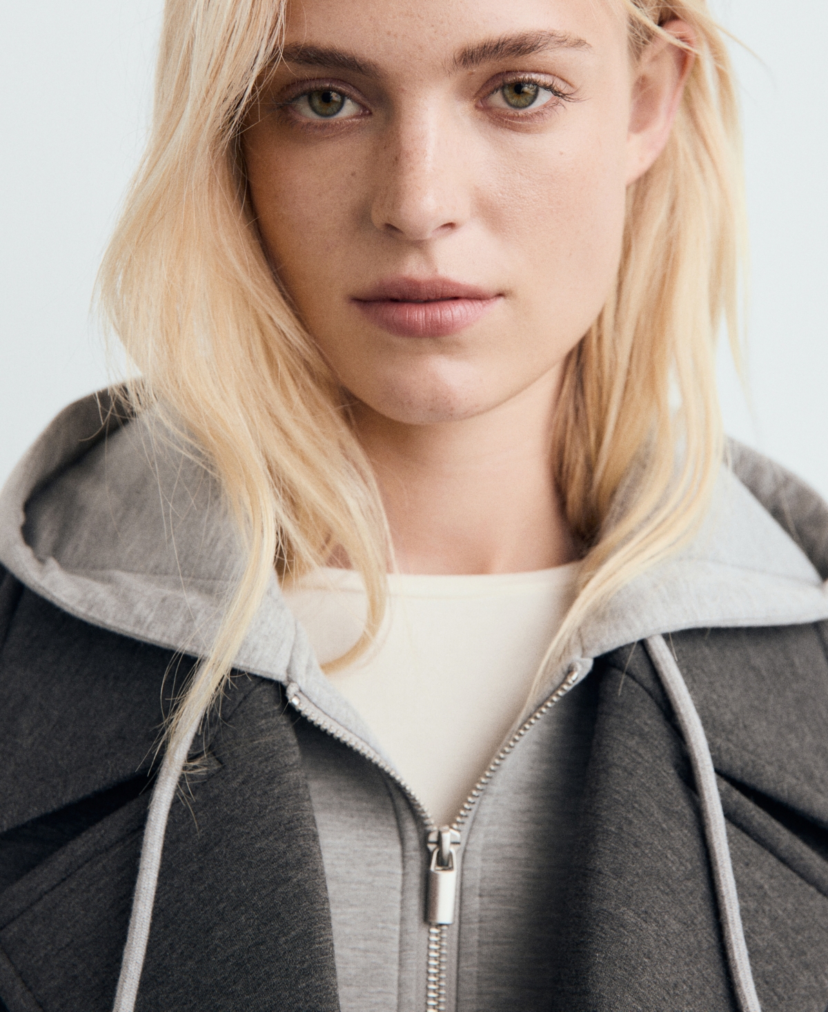 Mango Women's Combined Hooded Jacket