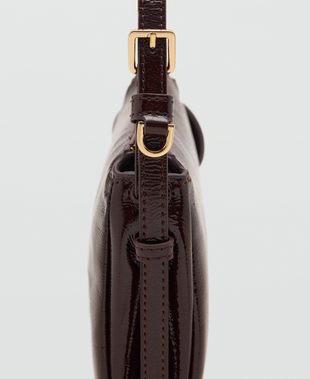 Mango Women's Shiny Shoulder Bag