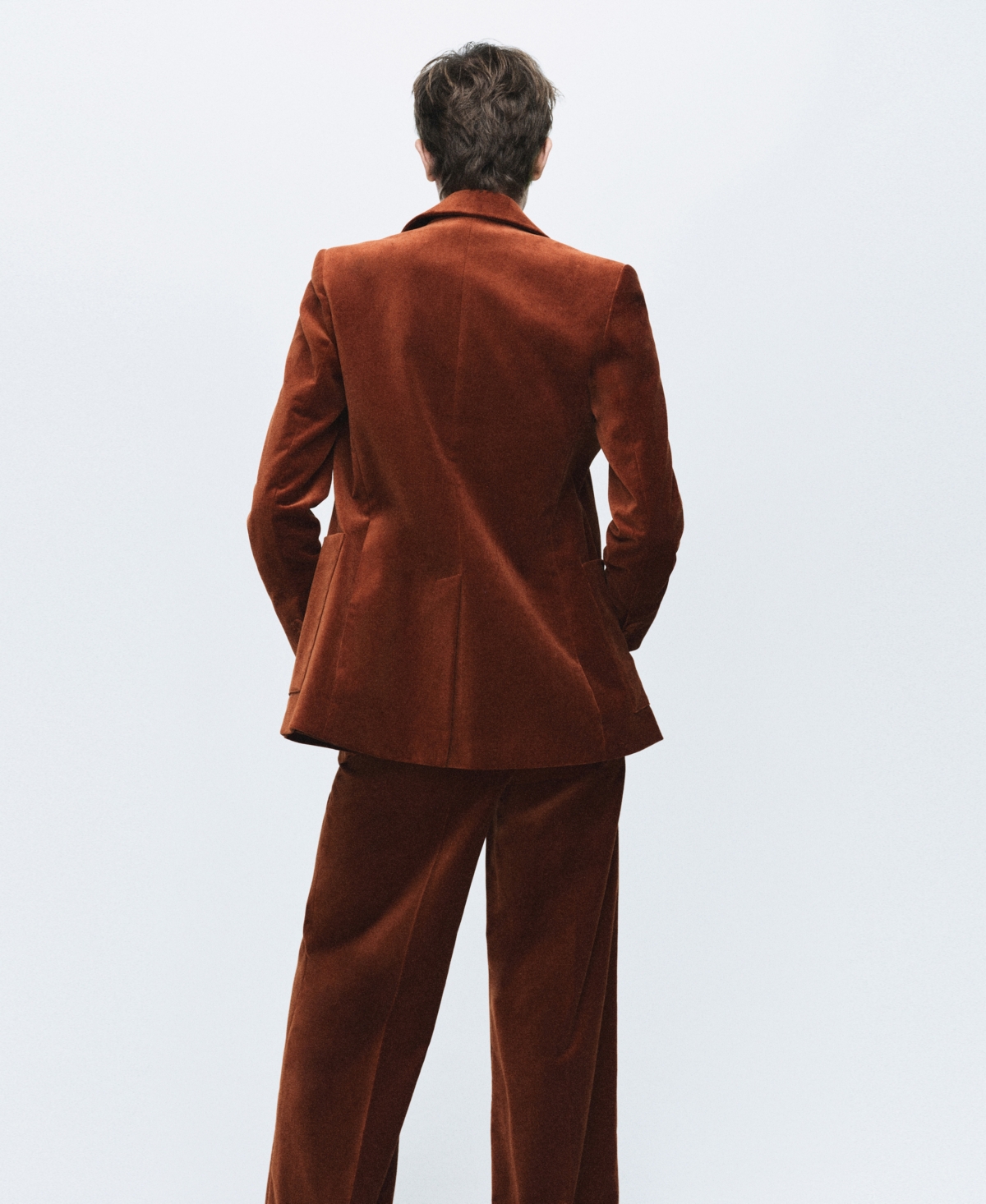 Mango Women's Pockets Velvet Jacket