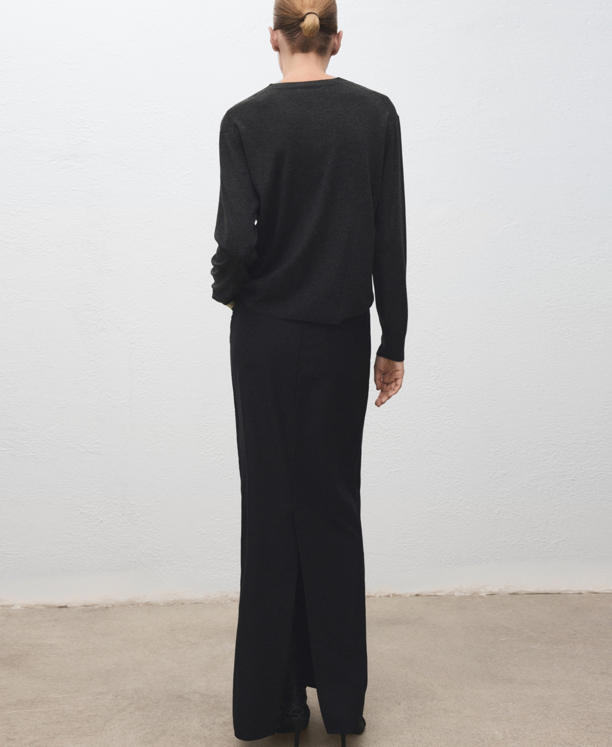 Mango Women's V-Neck Knit Sweater