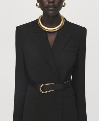 Women's Belted Blazer-Style Dress