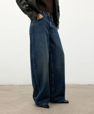 MANGO - Women's Mid-Rise Barrel Jeans