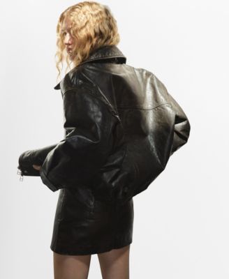 Women's Leather Mini Skirt