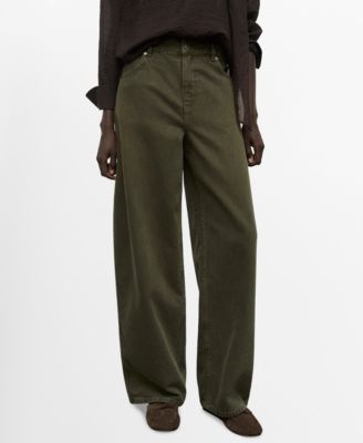 MANGO - Women's Low-Rise Barrel Jeans