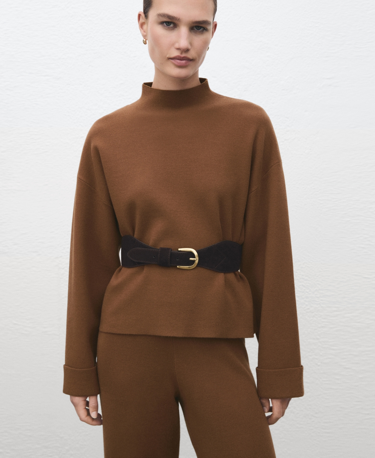 Mango Women's High Collar Sweater