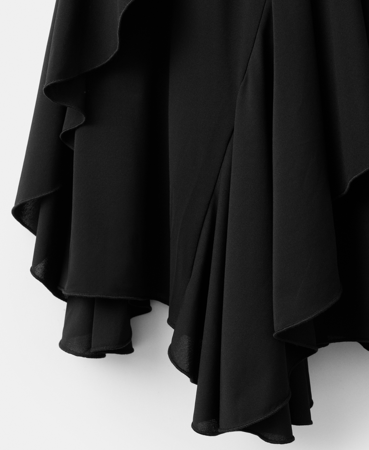 Mango Women's Asymmetrical Ruffled Skirt