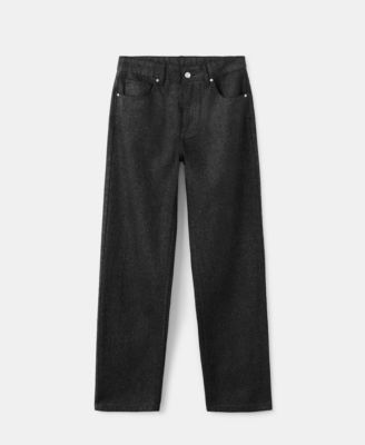 Women's Shiny Straight-Leg Jeans