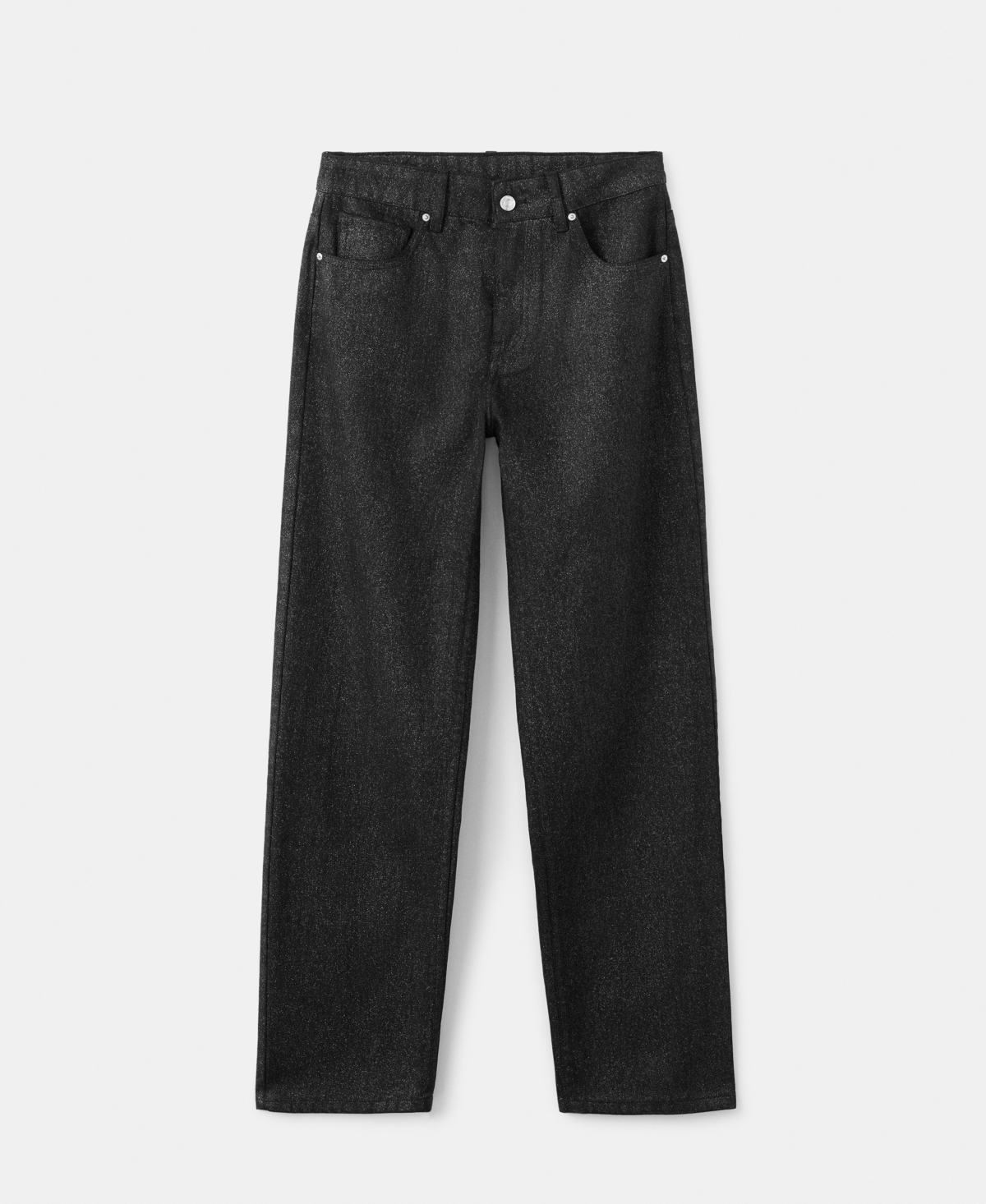 Mango Women's Shiny Straight-Leg Jeans
