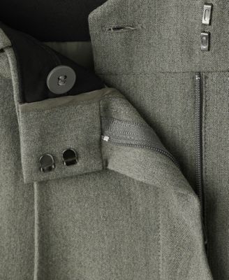 Women's Pleated Straight-Leg Suit Pants