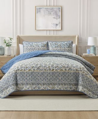 Jambo Floral 3-Piece Quilt Set, King
