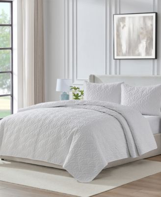 Seashell Reversible 2-Piece Quilt Set, Twin