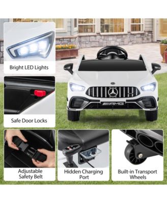 12V Kids Ride on Car Mercedes-Benz AMG CLA 45 with Remote-White