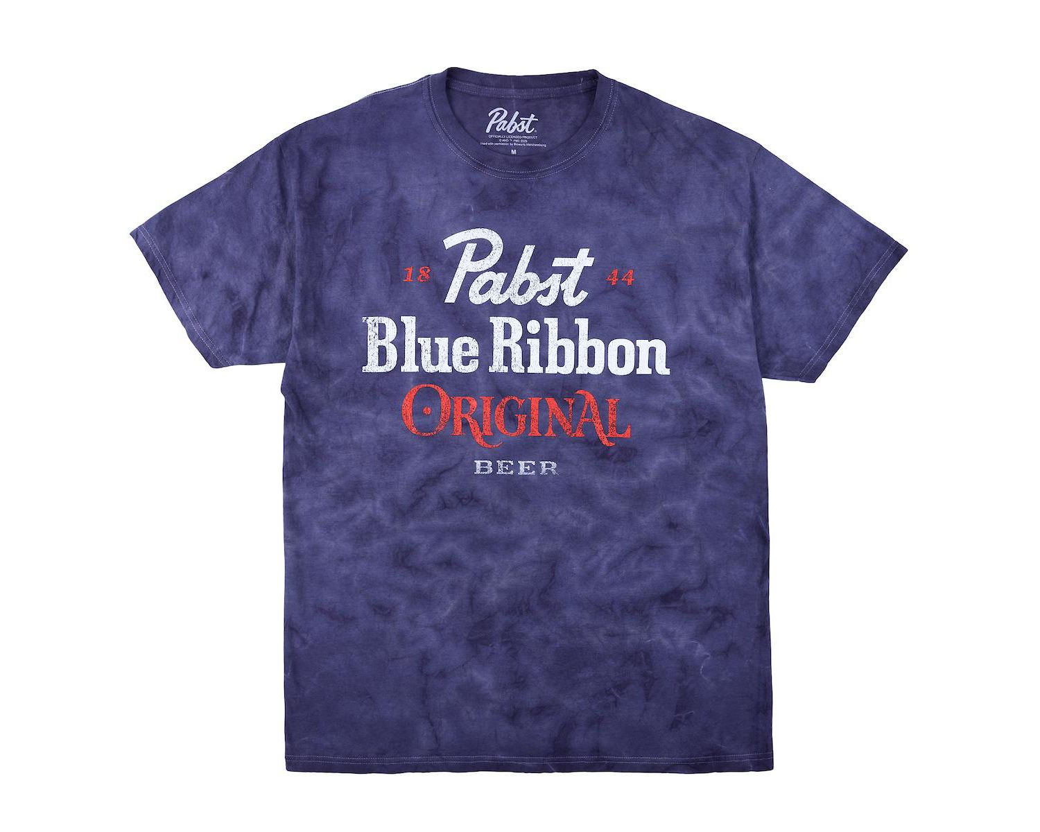 Men's Original Blue Crystal Wash Crew Neck Short Sleeve T-shirt-Medium
