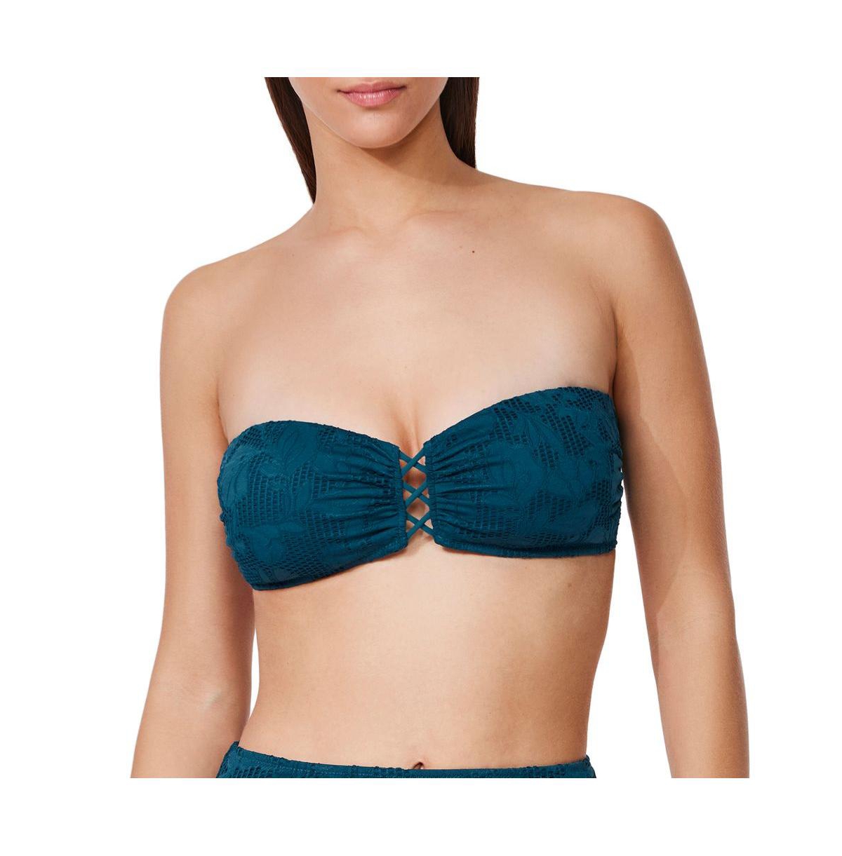 Profile by Gottex Women's Jolene Textured Bandeau Bikini Top