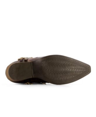 Women's Real Leather Pointed Toe Cowgirl Boots