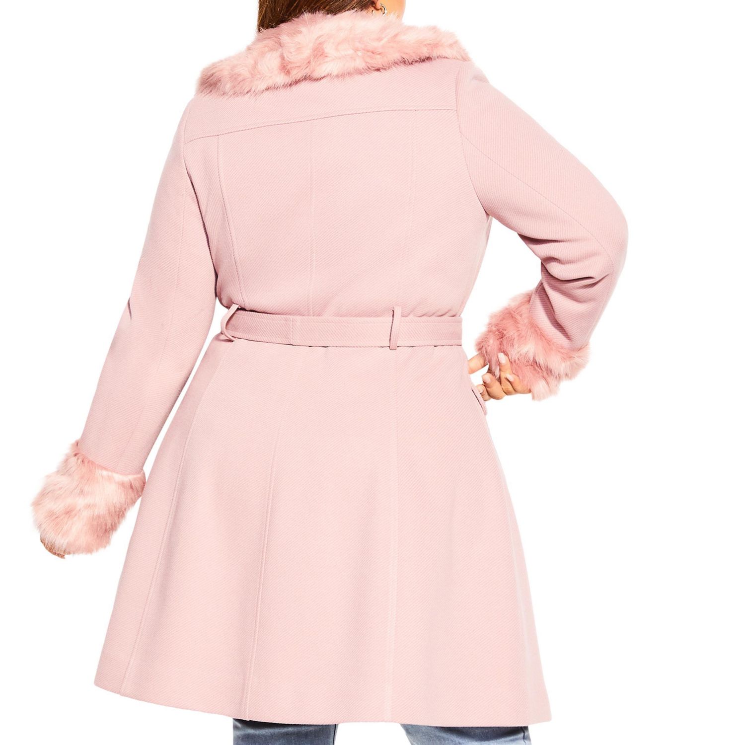 Plus Size Make Me Blush Coat
