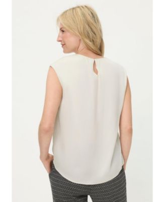 Women's Satin Effect Sleeveless Shell Top