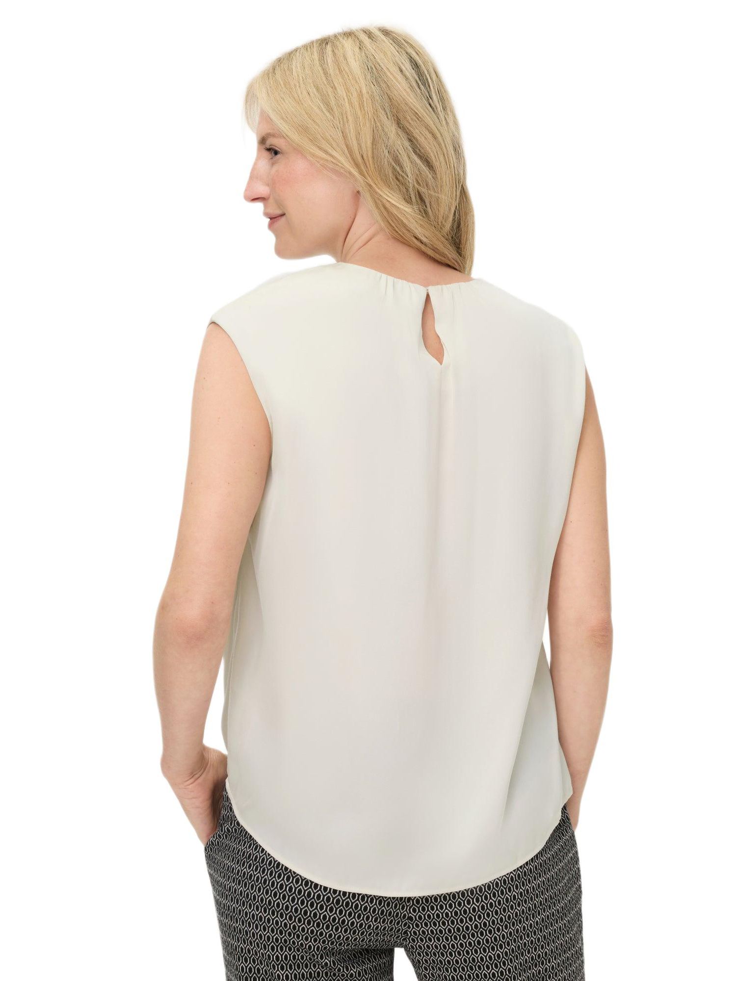 Women's Satin Effect Sleeveless Shell Top