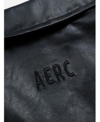 Women's Zip Up Ruched Leather Jacket