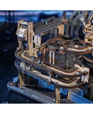 DIY 3D Moving Gears Puzzle - Marble SpacePort - 472 pcs