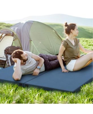 Foldable Camping Mattress with High density foam Cushion and Anti-slip Bottom