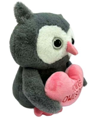 Val Puns Valentine's Owl Plush